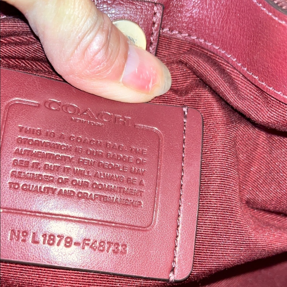 NWOT COACH AVENUE CARRYALL TOTE CREAM WITH GOLD ACCENTS F48733 - Picture 9 of 10